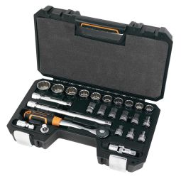 Juego de llaves y vasos 1/2" 25 piezas magnusson