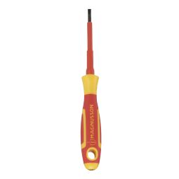Destornillador plano 75 mm x ø 3,5 mm magnusson