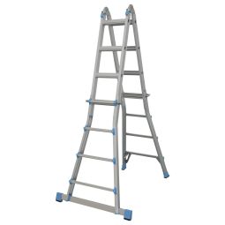 Escalera transformable de 2 tramos y 7 peldaños Mac Allister