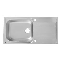 Fregadero inoxidable Lyell 1 seno + escurridor 100x50cm