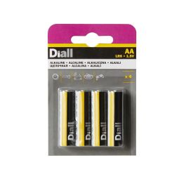 Pack 4 pilas alcalinas aa diall