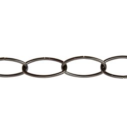 Cadena decorativa acero negro 6 mm x 1,5 m