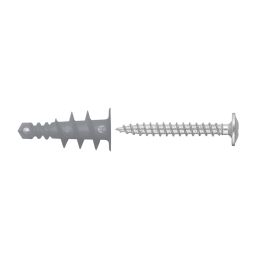 Pack 6 tacos autoperforantes con tornillo 37 mm Diall