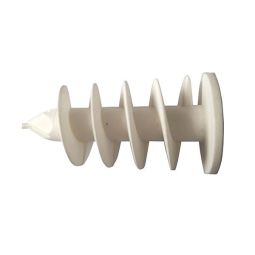 Pack 4 tacos polipropileno blancos 50 x ø 25 mm