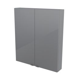 Armario de baño Imandra color gris 90x80x15cm