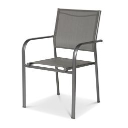 Silla de jardín 55x87x56cm de acero Dallas