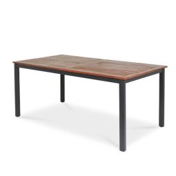 Mesa de jardín extensible 180x75x99cm de madera Toscana