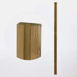 Poste de madera ranurado "lemhi/neva" 180 x 7 x 3,5 cm