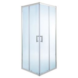 Mampara de ducha rectangular transparente 190x90x70cm onega