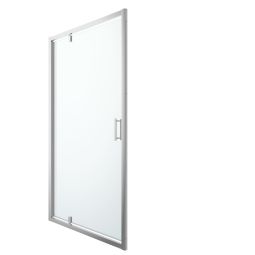 Mampara de ducha semi pivotante transparente 195x120cm beloya