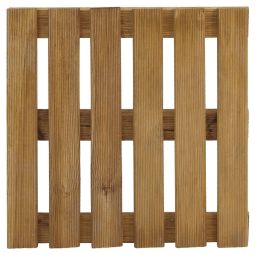 Loseta de madera "adige" 40 x 40 x 3 cm marrón
