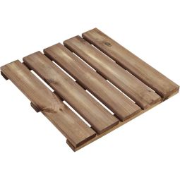 Loseta de madera 50 x 50 x 4 cm marrón