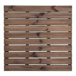 Baldosa de madera 100 x 100 x 4 cm marrón