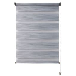 Estor enrollable noche y día gris "kala" 60x240 cm