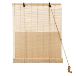 Estor enrollable bambú natural 60x180 cm