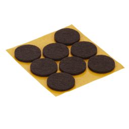 Deslizador fieltro adhesivo ø 25 mm diall 8 uds