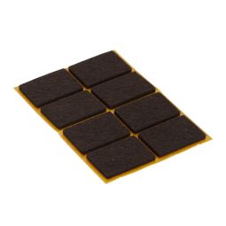 Deslizador fieltro adhesivo 24x35 mm diall 8 uds