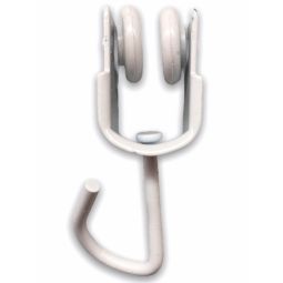 Teletoldo – Pack de 5 Poleas Correderas Blanca para Perfil de Riel