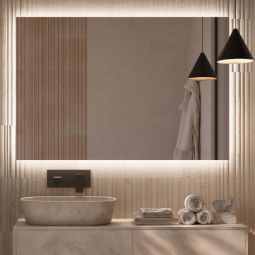 LEDimex - espejo 80x80cm LED retroiluminado serie suecia