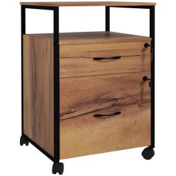 Cajonera de oficina 44x40x66.5 cm color marrón vinsetto