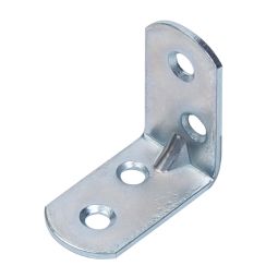Escuadra con nervio puntas redondas 40 x 40 x 16 mm