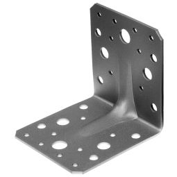 Escuadra de ensamblaje con nervio caras iguales 90 x 90 x 65 mm
