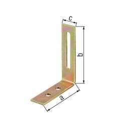 Escuadra para cortina regulable 65 x 80 x 20 mm