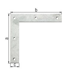 Escuadra plana esquina 120 x 120 mm