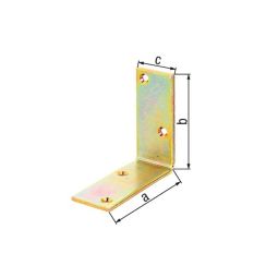 Escuadra para poste caras diguales 150 x 150 x 40 mm