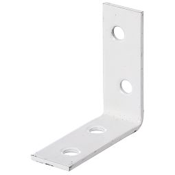 Escuadra de silla caras iguales 40 x 40 x 15 mm plastificada blanca