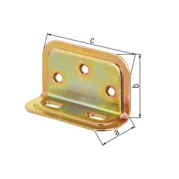 Escuadra de embutir ancha 70 x 40 x 25 mm