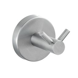 Percha doble de acero inoxidable Bosio
