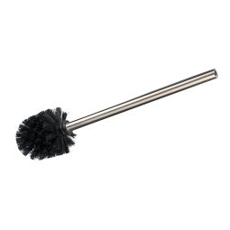 Escobillero con mango de acero inoxidable mate negro