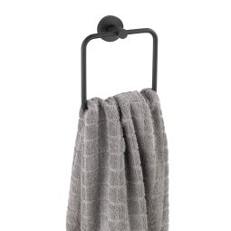 Toallero aro de acero inoxidable Bosio negro