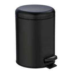 Papelera con pedal de 5L Leman negra