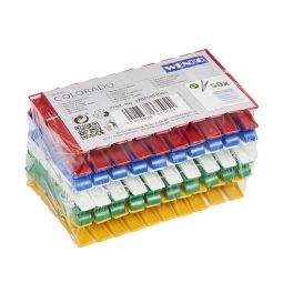 Pinzas para tender la ropa colorado pvc 50 uds