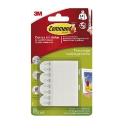 Tiras para cuadros pequeñas blancas Command 3M