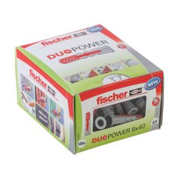 Tacos duopower 8 x 40 mm fischer 100 uds