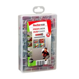 Tacos profi-box duopower 6/8 mm + tornillos fischer 160 uds