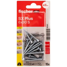 Taco SX Plus con tornillo 6x30mm 15uds