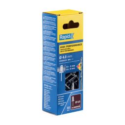Remache Ø4x18mm. Aliminio y broca 50 unidades