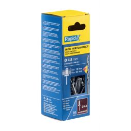 Remache Ø4X10MM XL Aluminio y borca 50 unidades