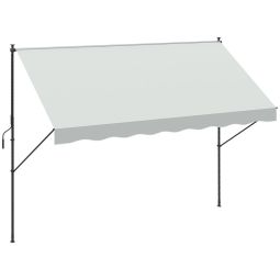 Toldo manual 300x175x310 cm poliester, metal color beige Outsunny