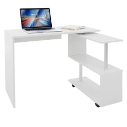 Escritorio esquinero en forma de l 150x88x75 cm blanco ml-design