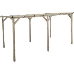 Marquesina para vehículo de madera <<sunny>> 3 x 5 m