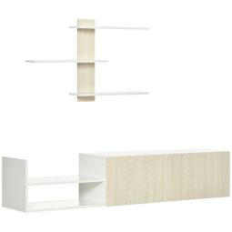 Mueble de televisión 150x31.5x40 cm color marrón Homcom