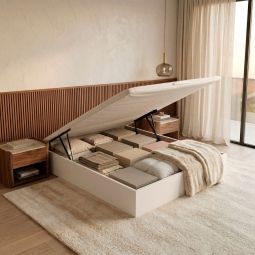 Canapé 120x200cm royal sleep space bed blanco montaje incluido