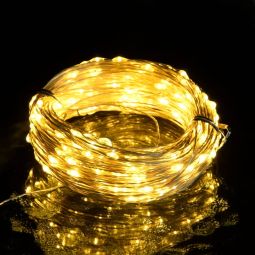 vidaXL tira de luces con 150 LED blanco cálido PVC 15 m