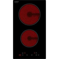 Placa de cocción vitrocérmica oceanic - 2 fuegos - 2900w - controles táctil