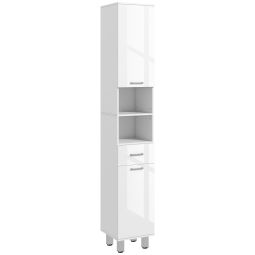 Mueble auxiliar baño 30x30x180 cm color blanco kleankin, hogar - baño